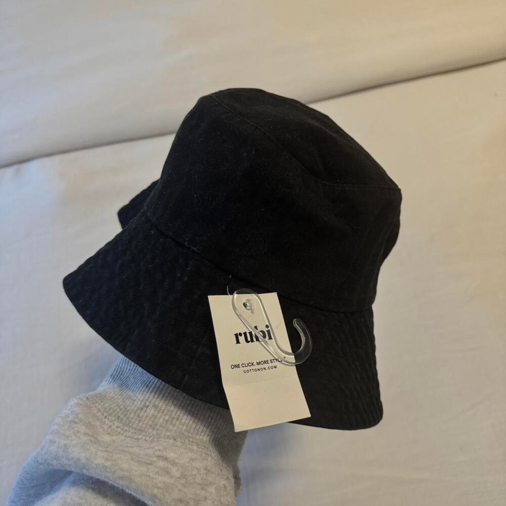 Brand new black bucket hat